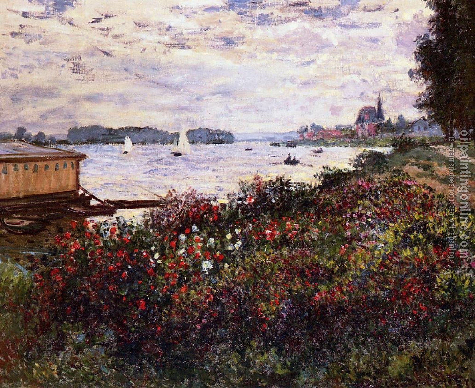 Monet, Claude Oscar - Riverbank at Argenteuil